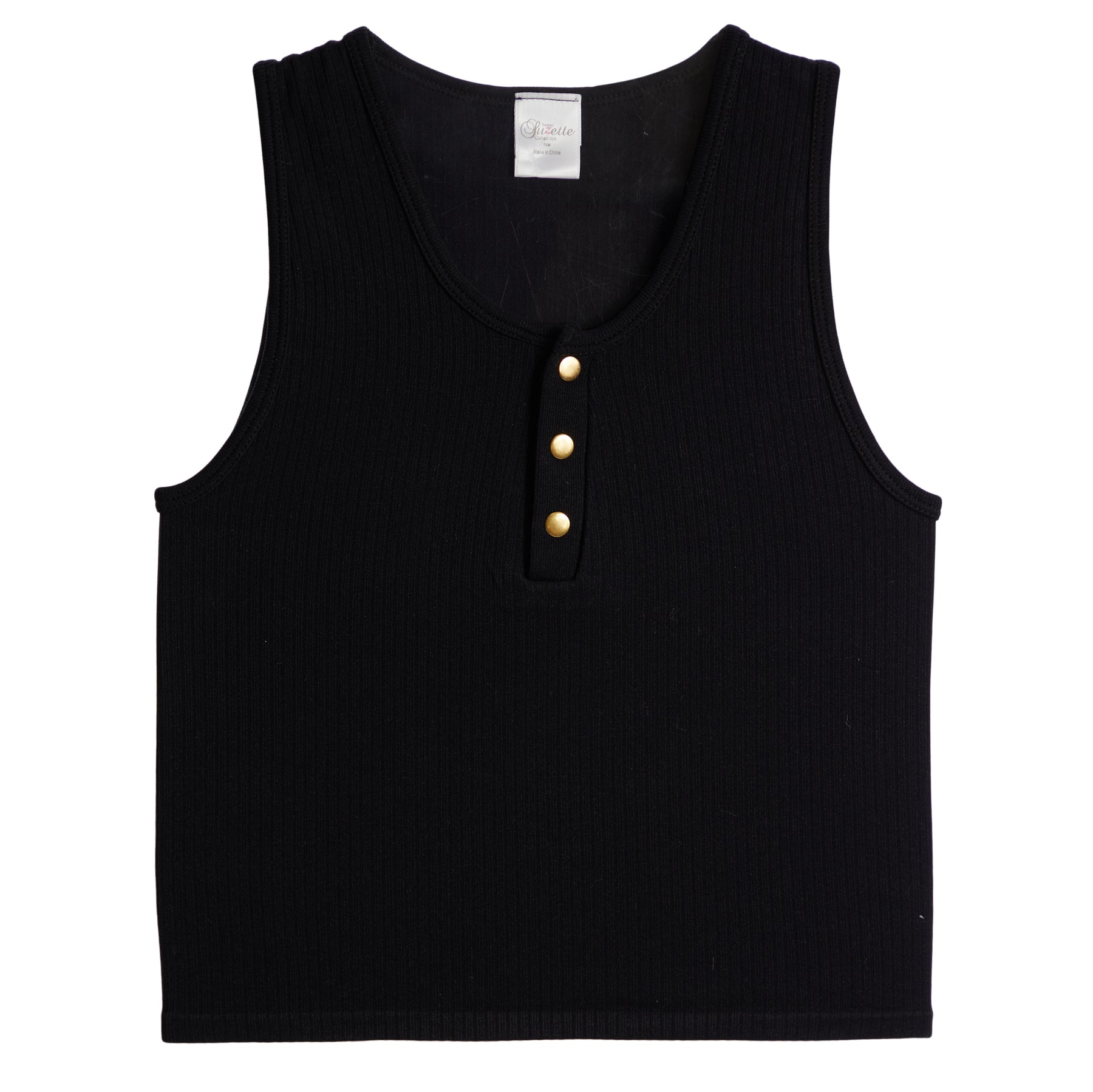Waffle Snap Henley Tank