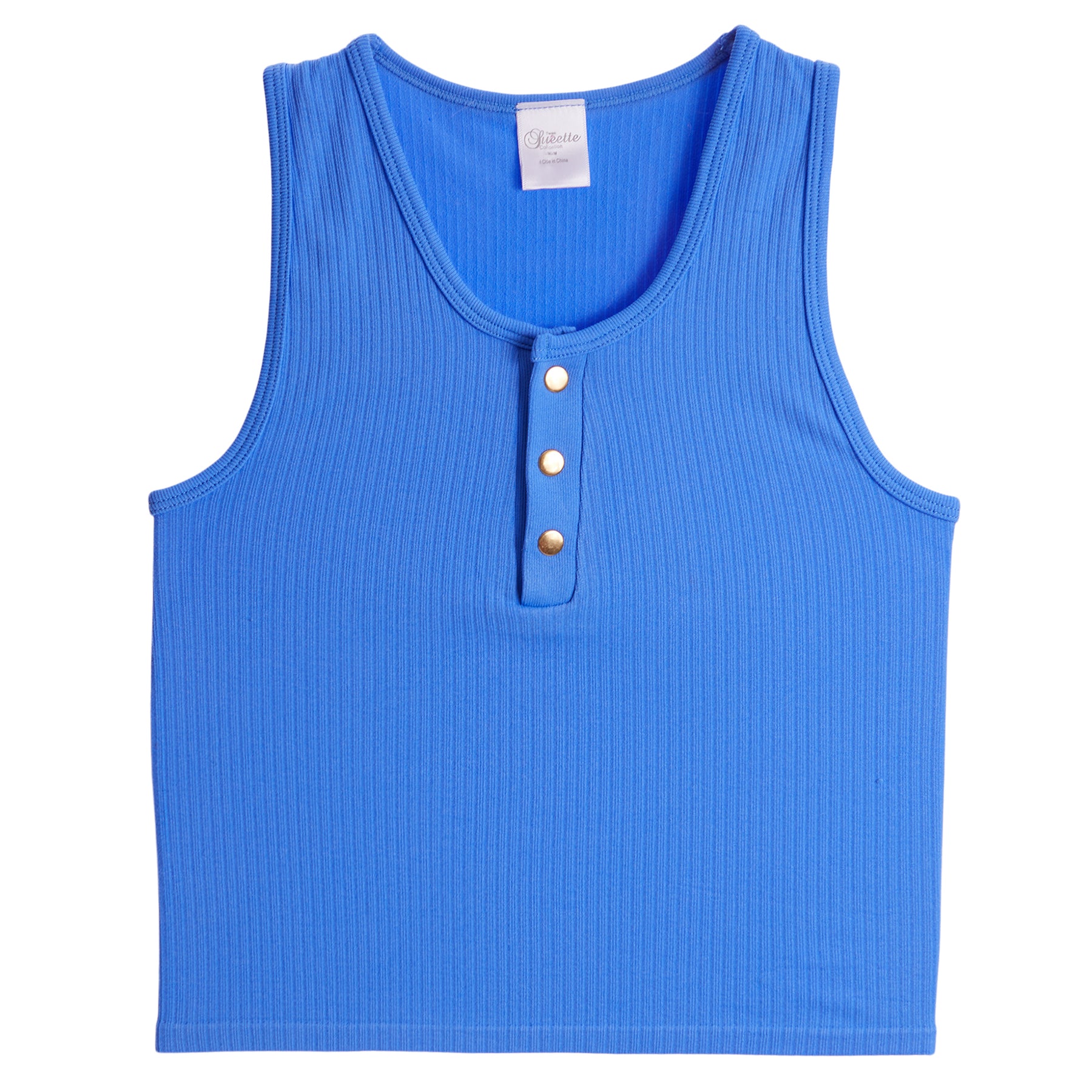 Waffle Snap Henley Tank