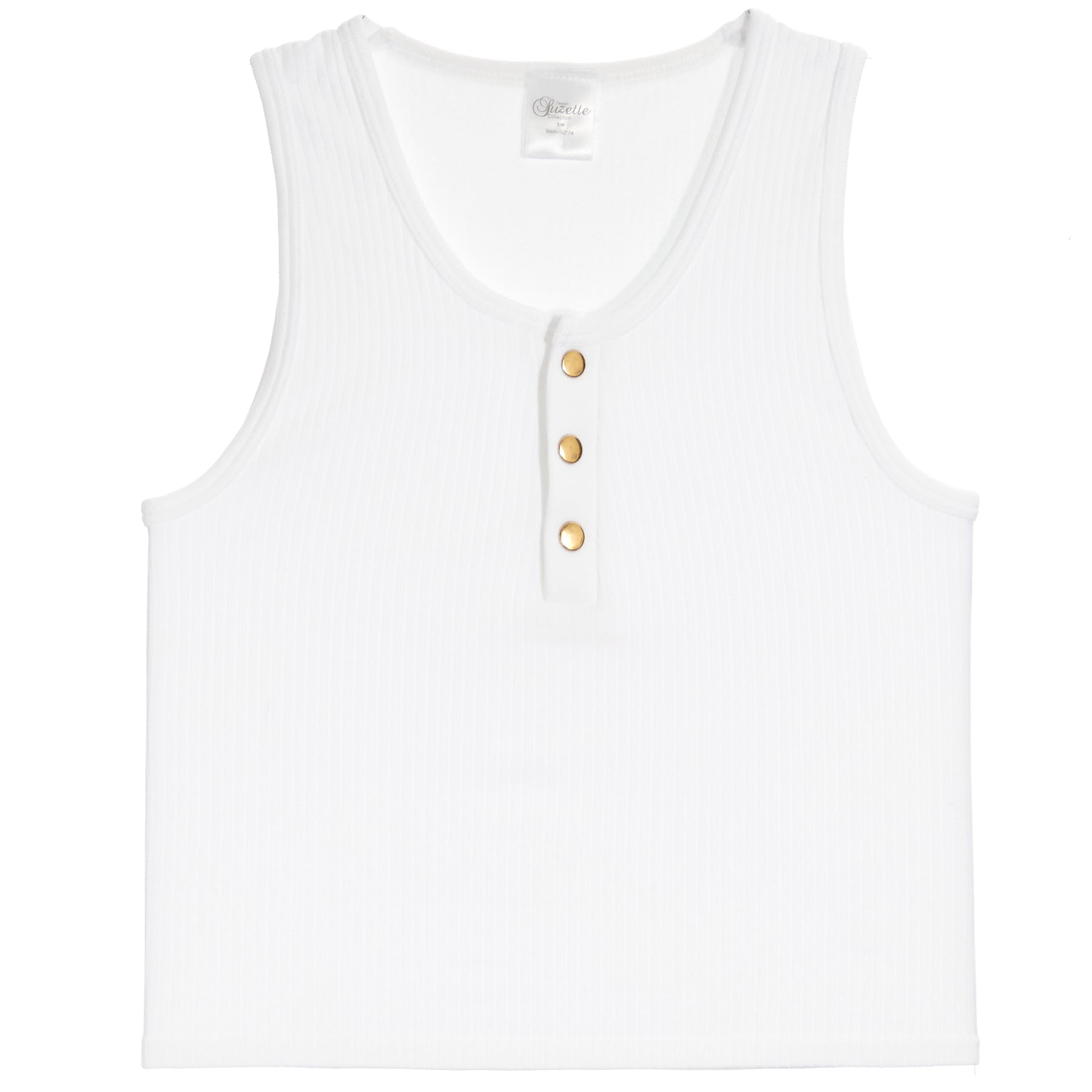 Waffle Snap Henley Tank
