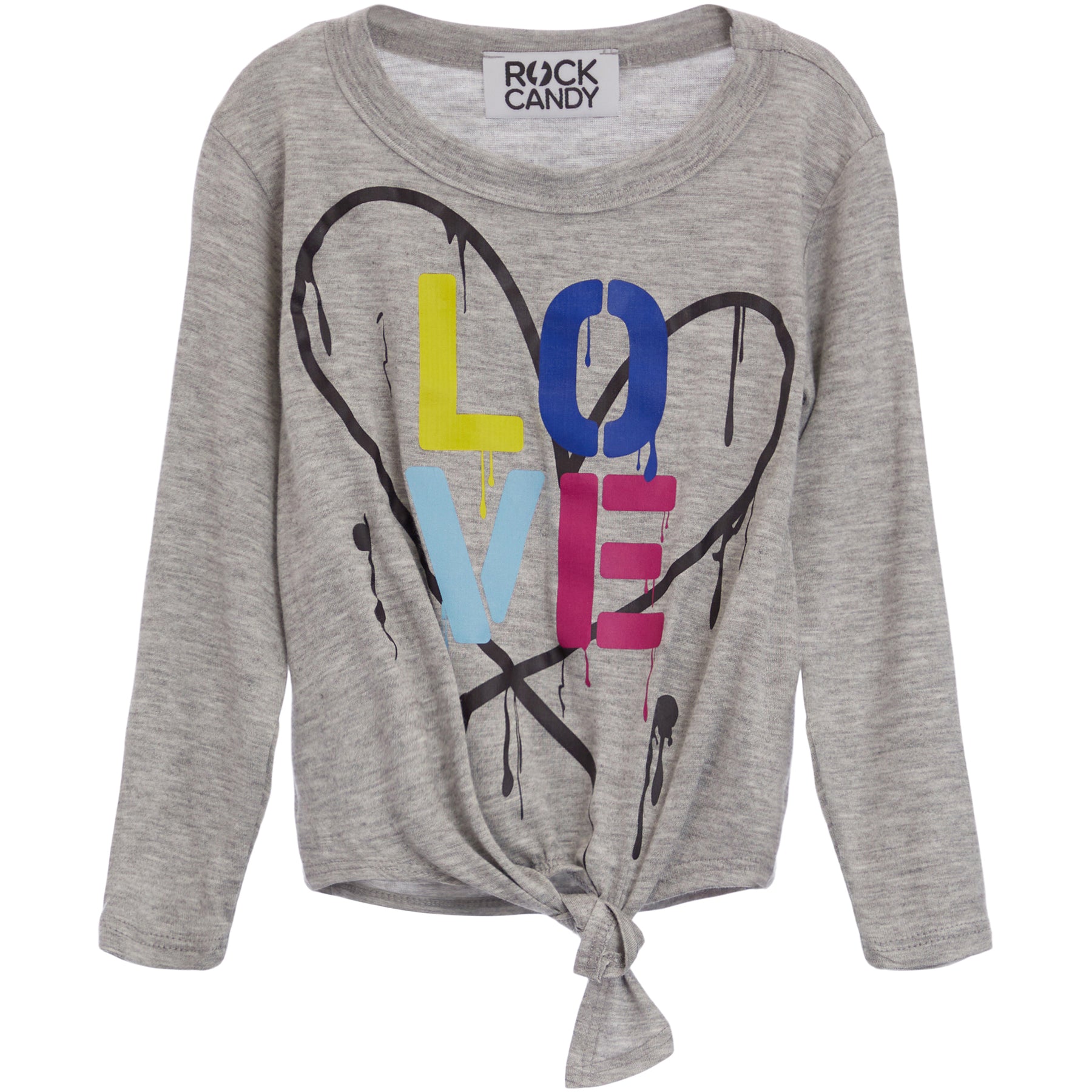 Drippy Love Long Sleeve Tie Tee