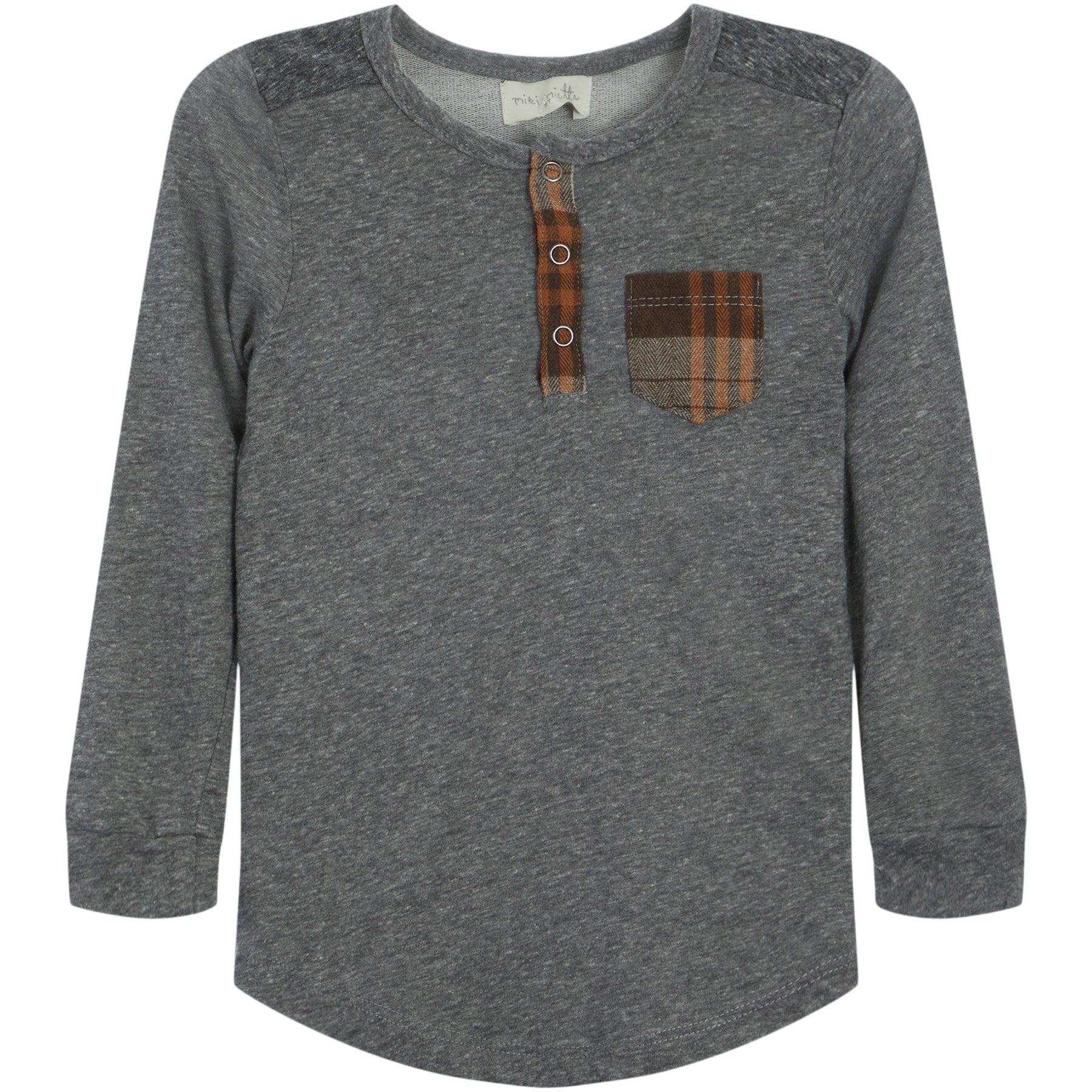 Tommy L/S Shirt With Plaid Patch