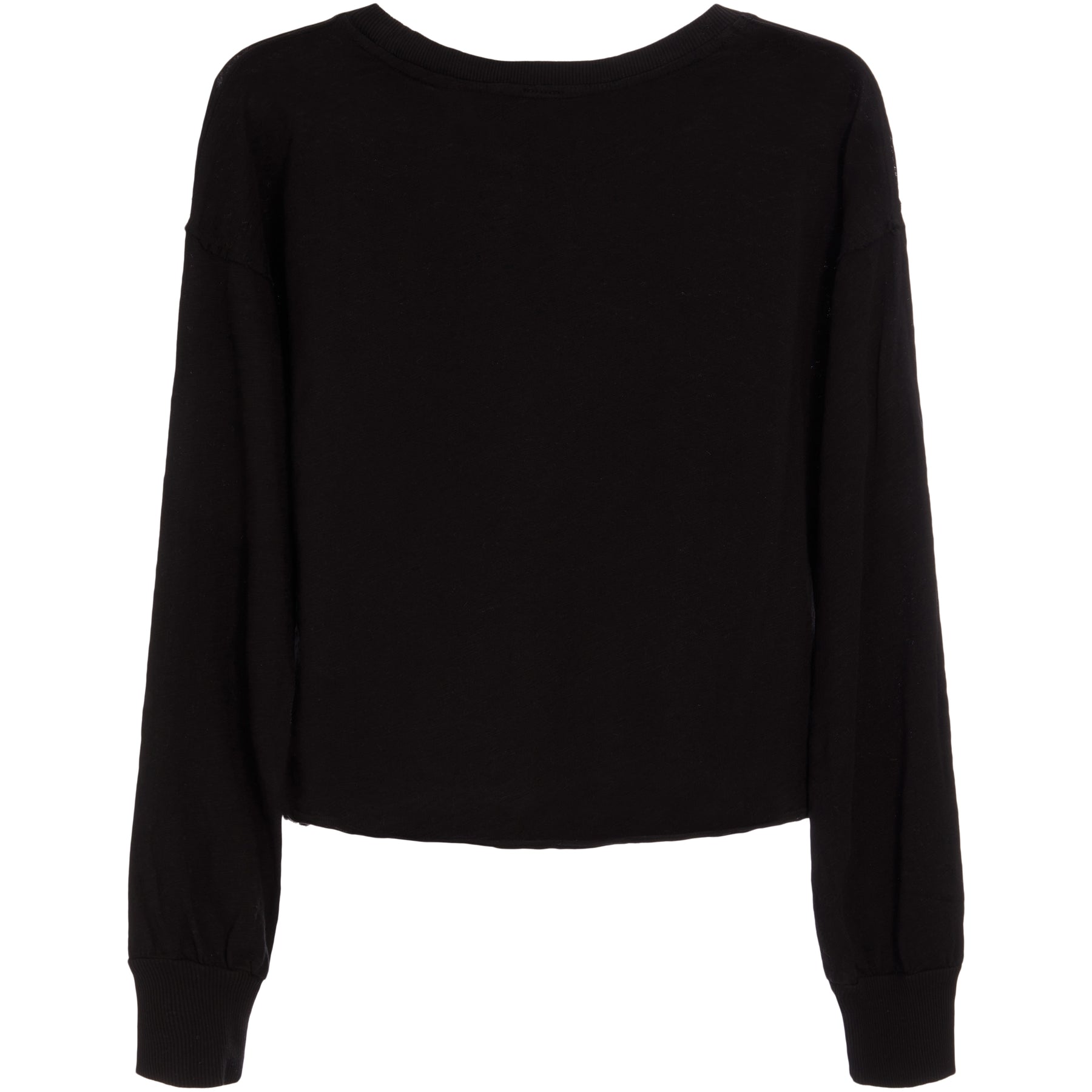 Raw Edge Long Sleeve Tee