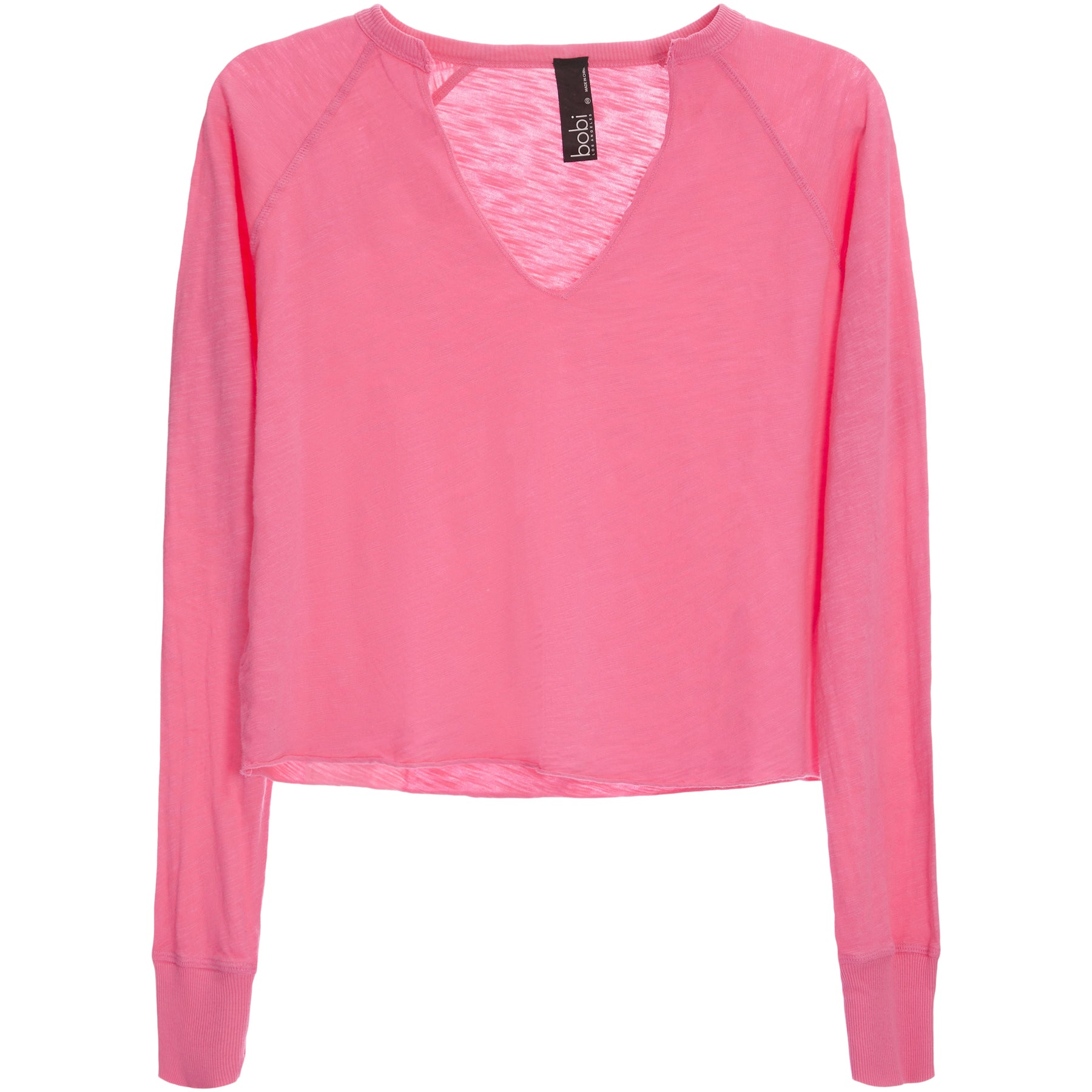 Split Neck Crop Top