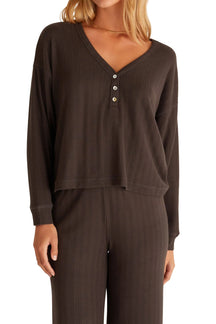 Dusk Pointelle Long Sleeve Top