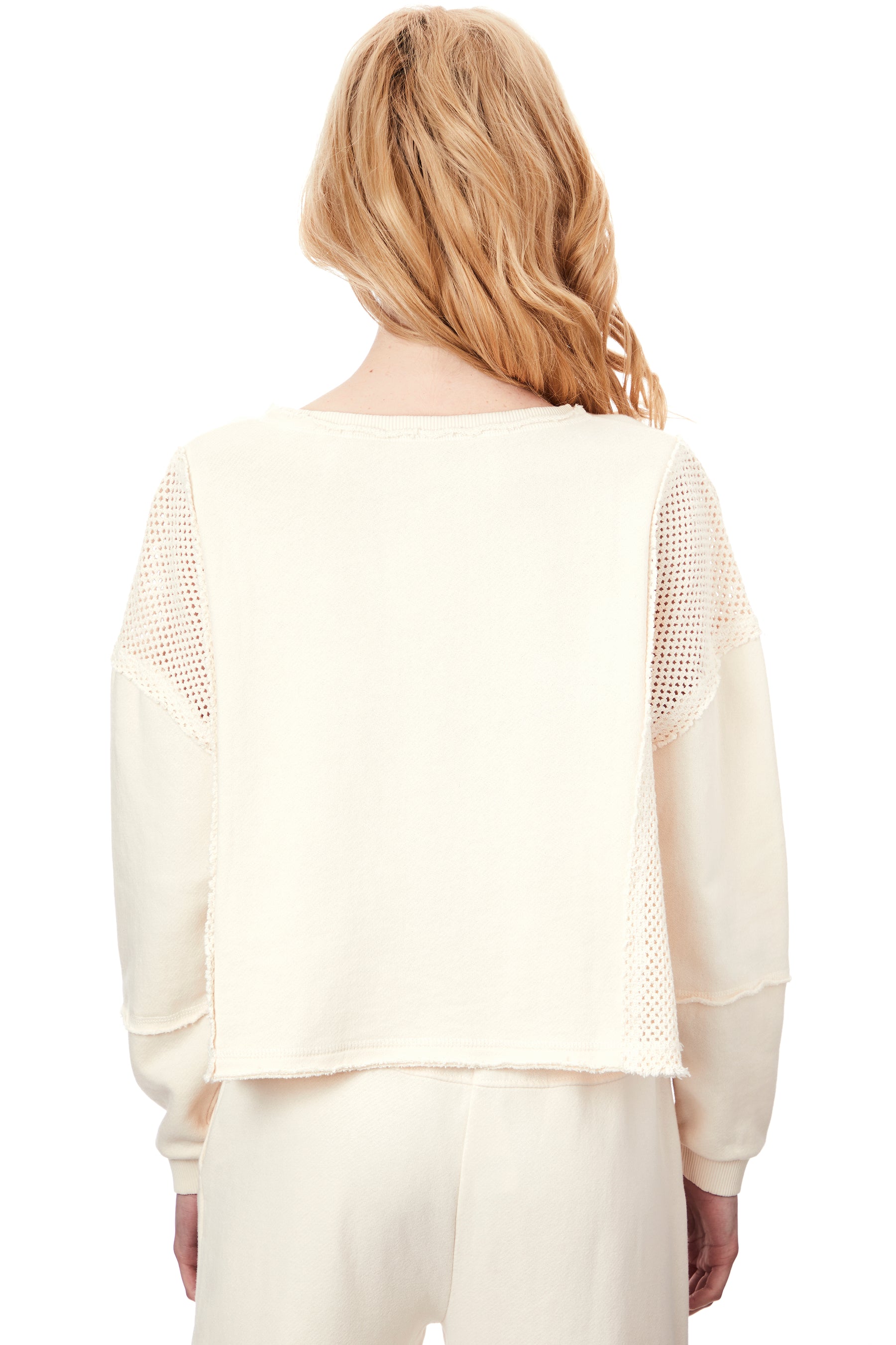 Mesh Crochet FT Crewneck