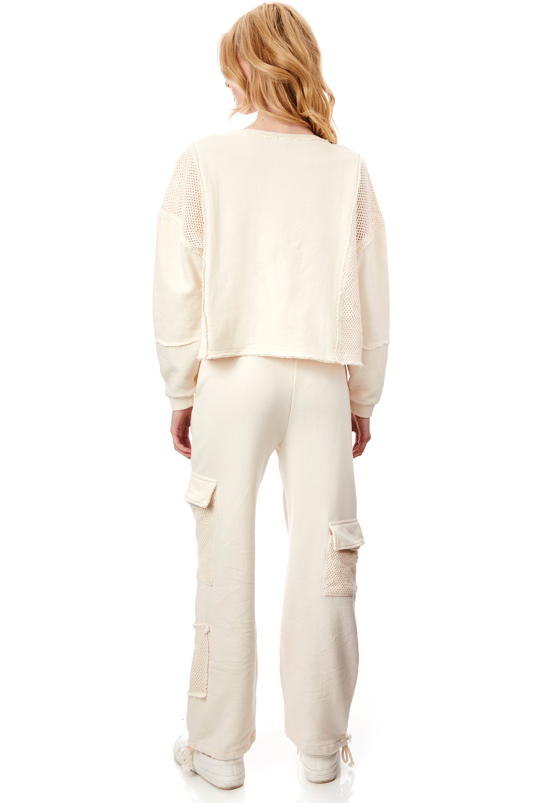 Mesh Crochet FT Crewneck