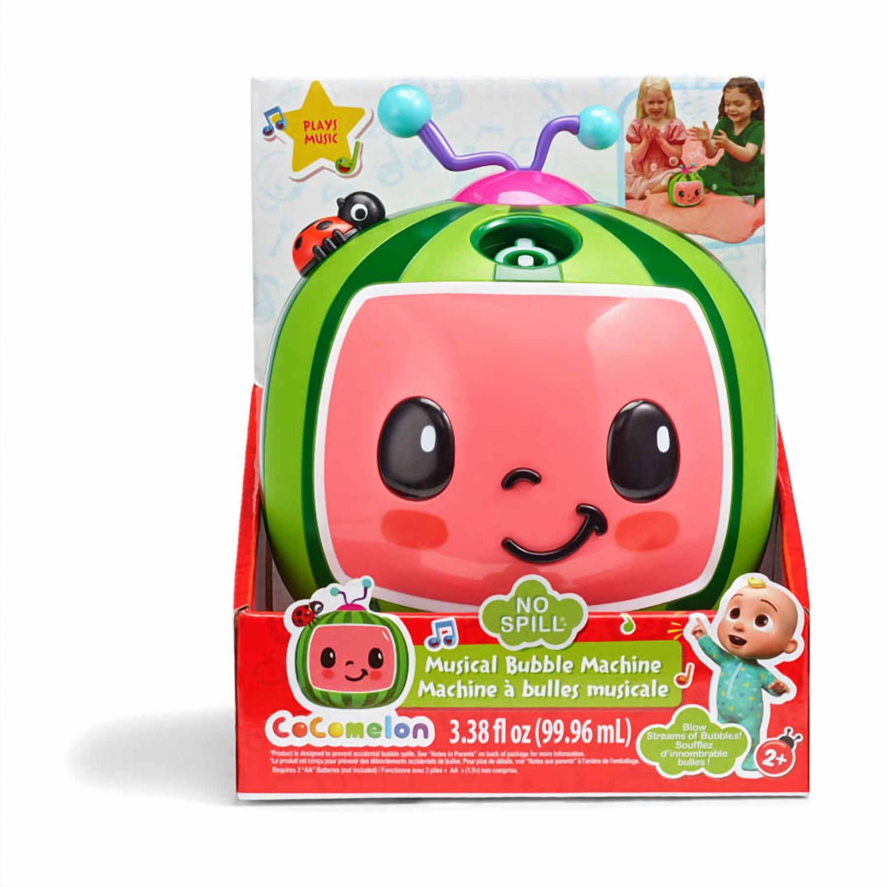 Cocomelon No Spill Musical Bubble Machine