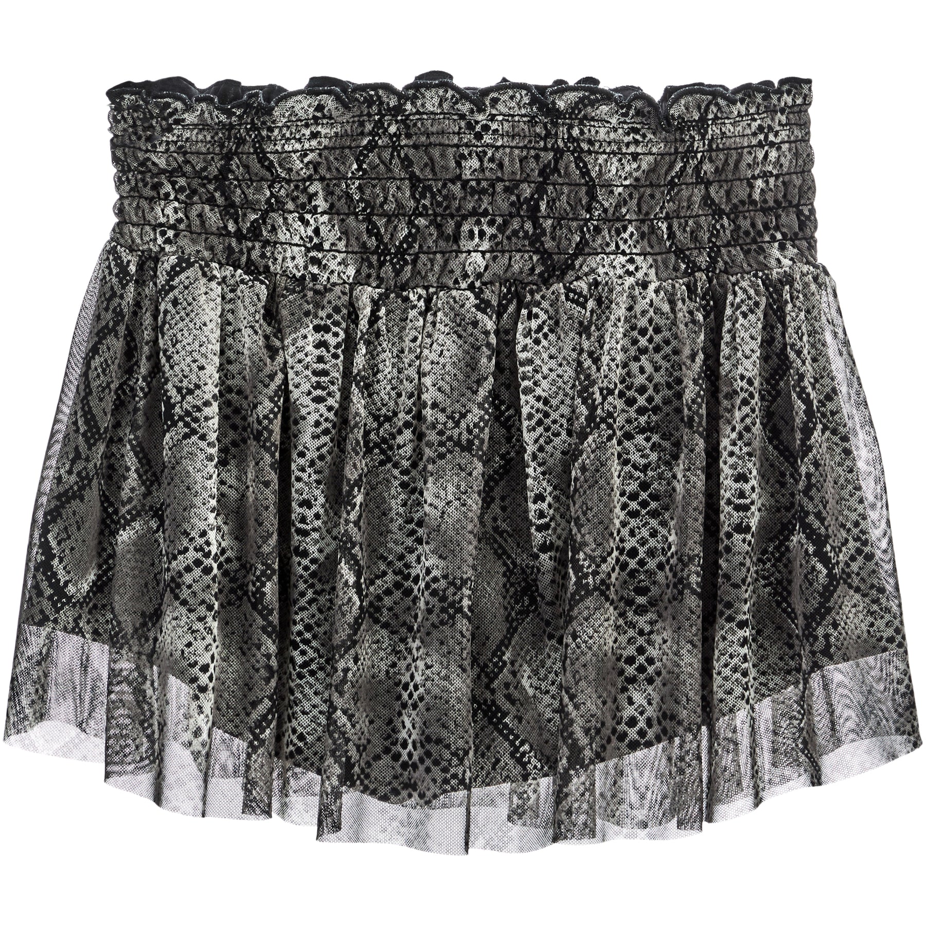 Mesh Pleated Skort