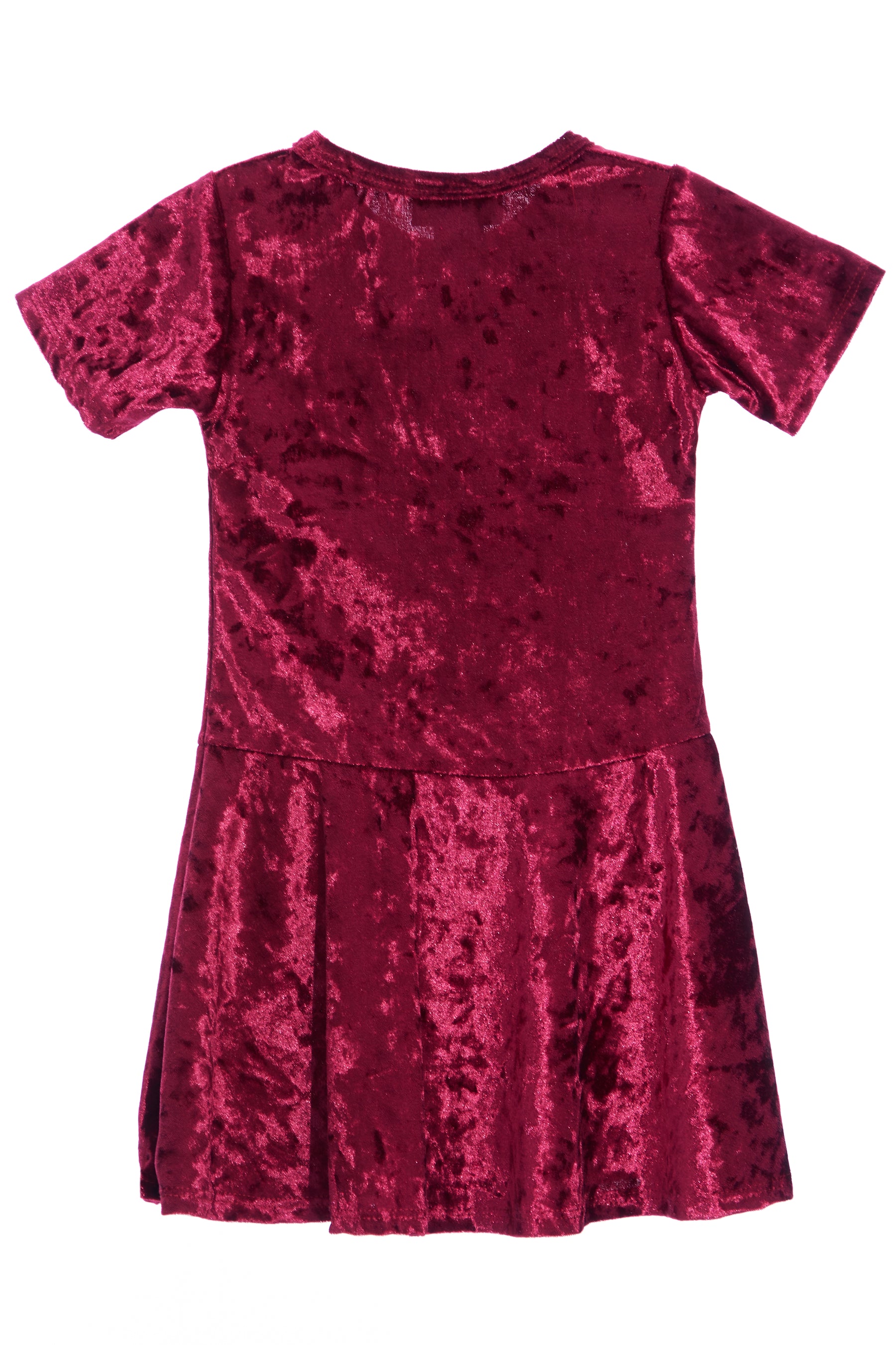 Short Sleeve Velvet Dress