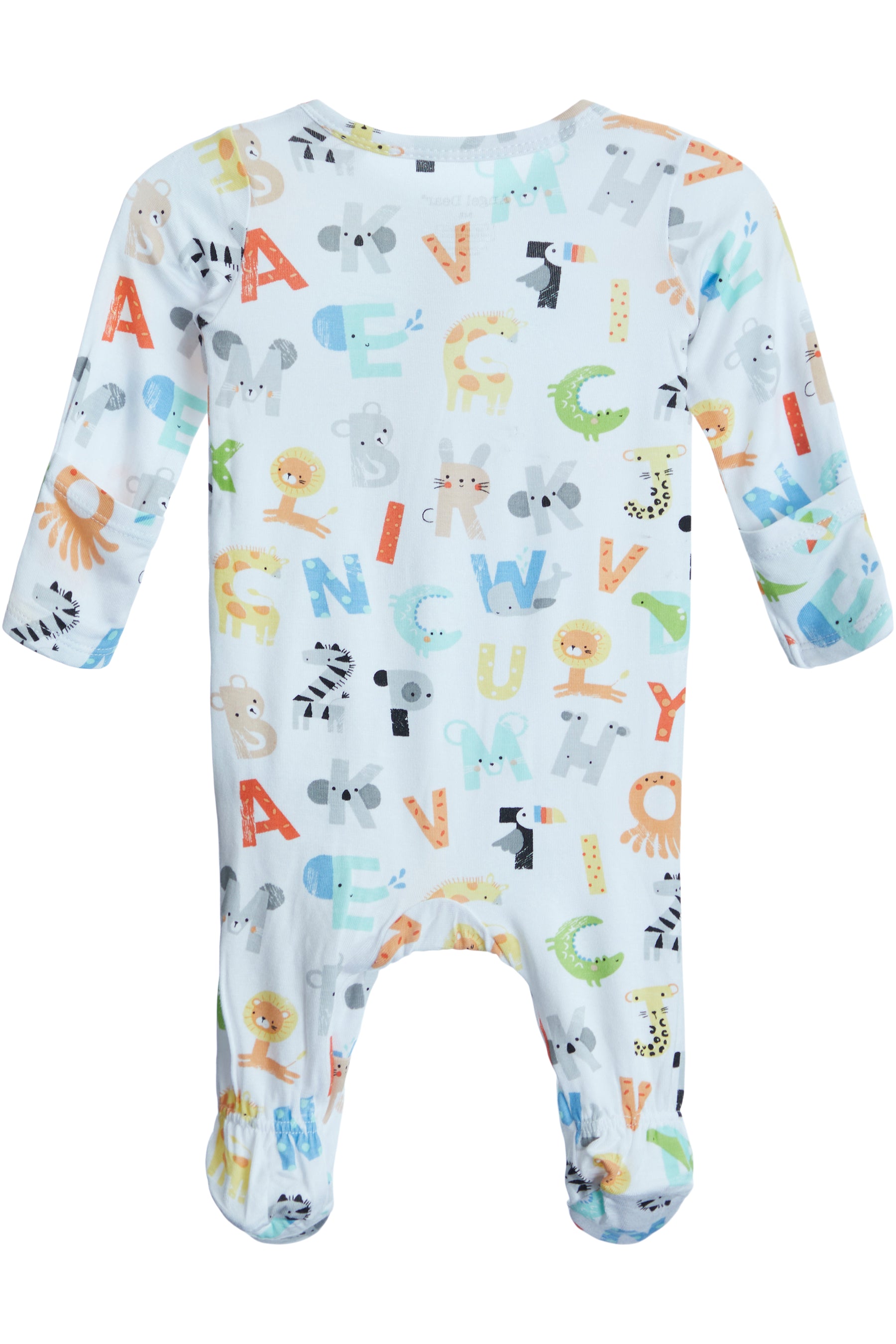 2-Way Zipper Footie- ABC Uni