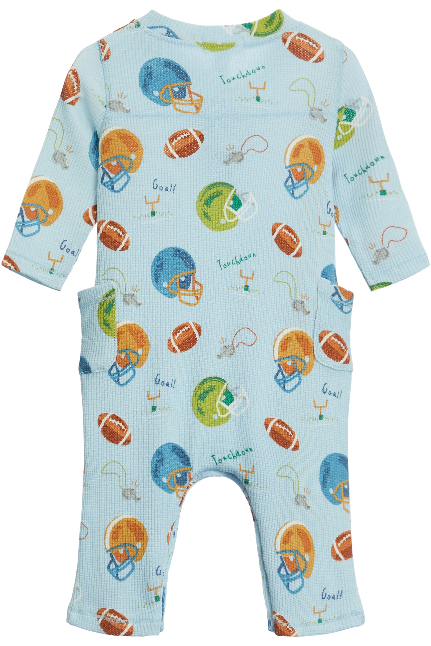2-Way Zipper Footie- Football