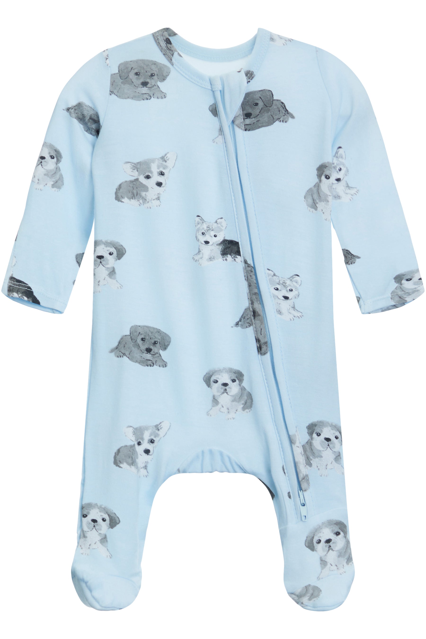2-Way Zipper Footie- Puppies