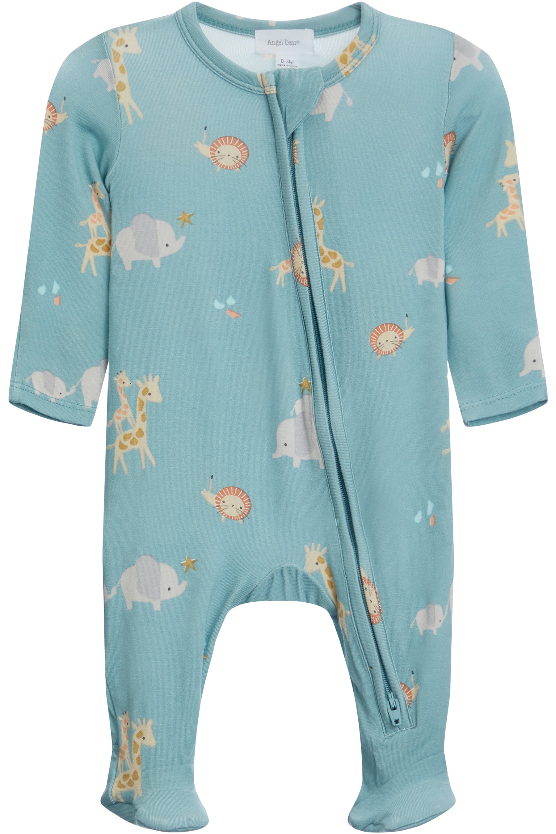 2-Way Zipper Footie-Safari