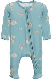 2-Way Zipper Footie-Safari
