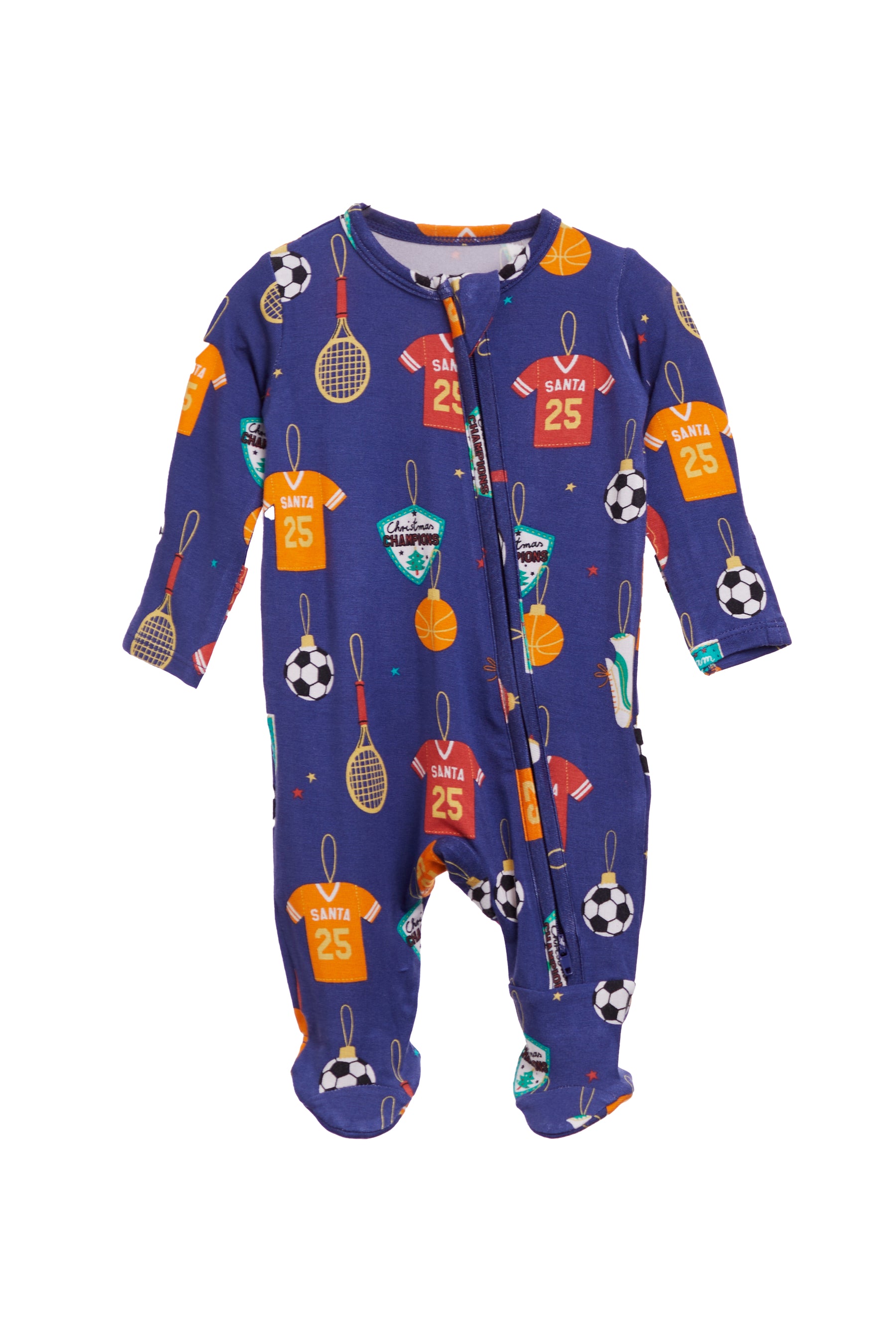 2 Way Zipper Footie- Sports Ornaments