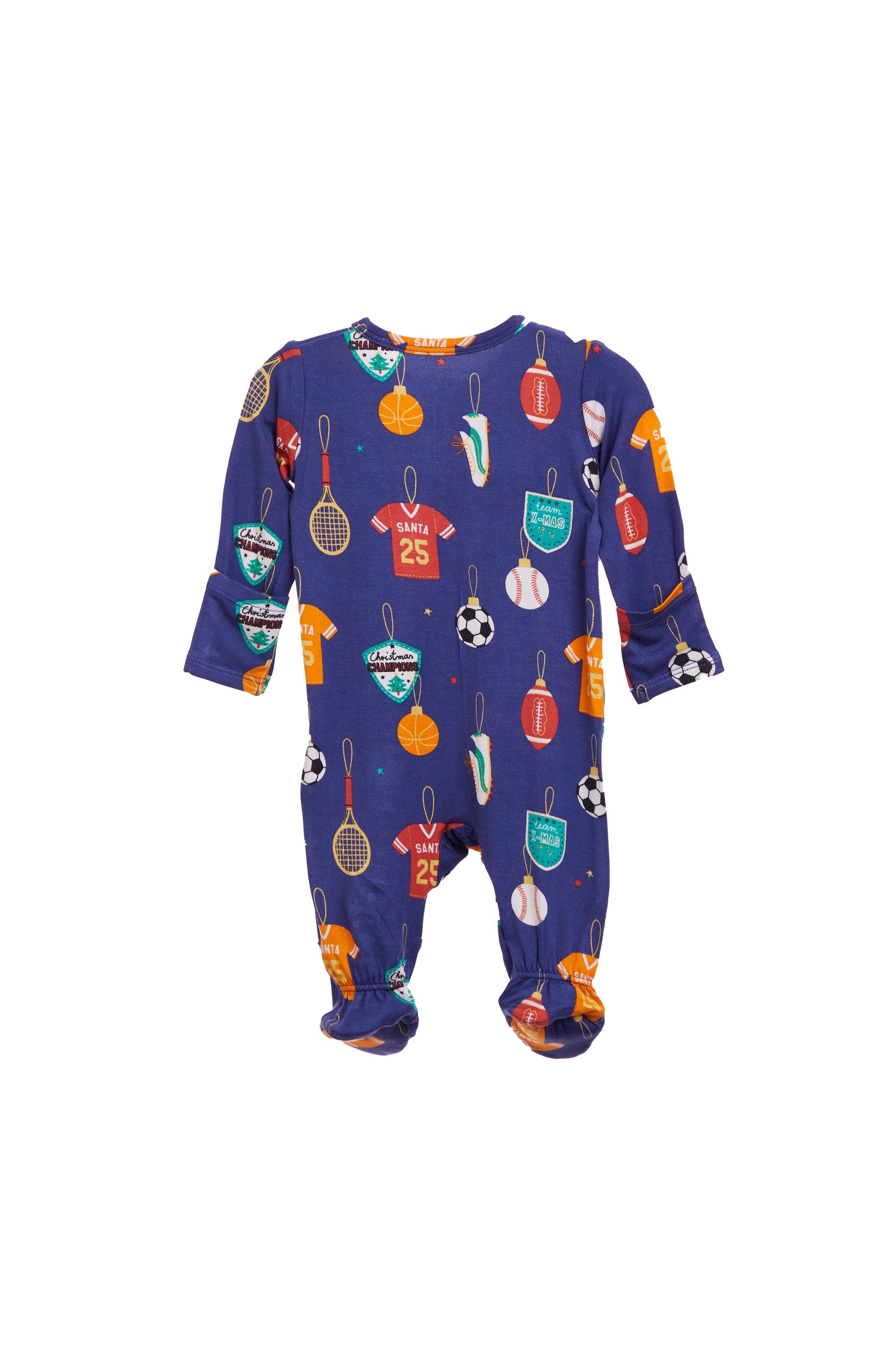 2 Way Zipper Footie- Sports Ornaments
