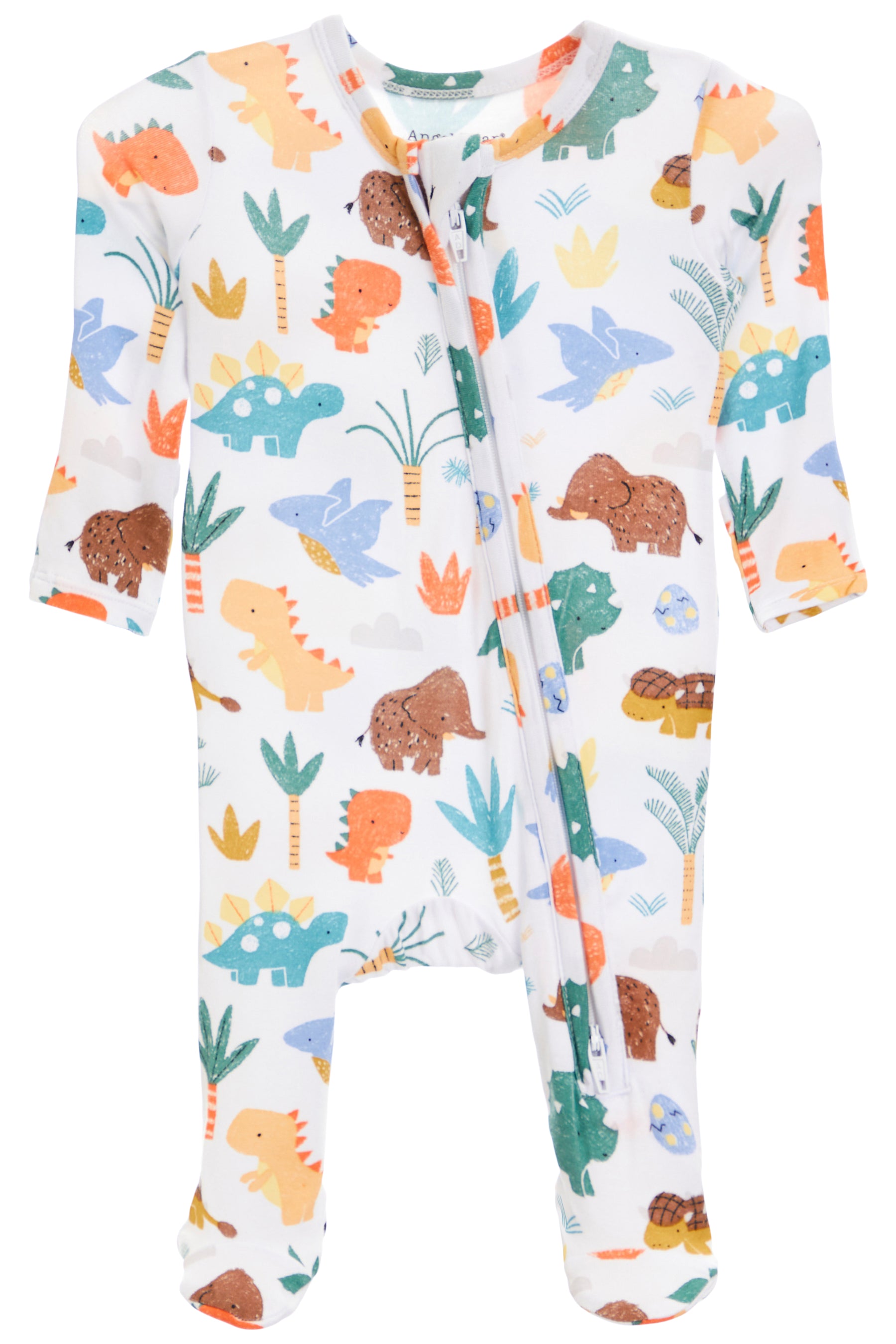 Cute Dino 2-Way Zipper Footie