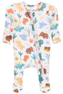 Cute Dino 2-Way Zipper Footie