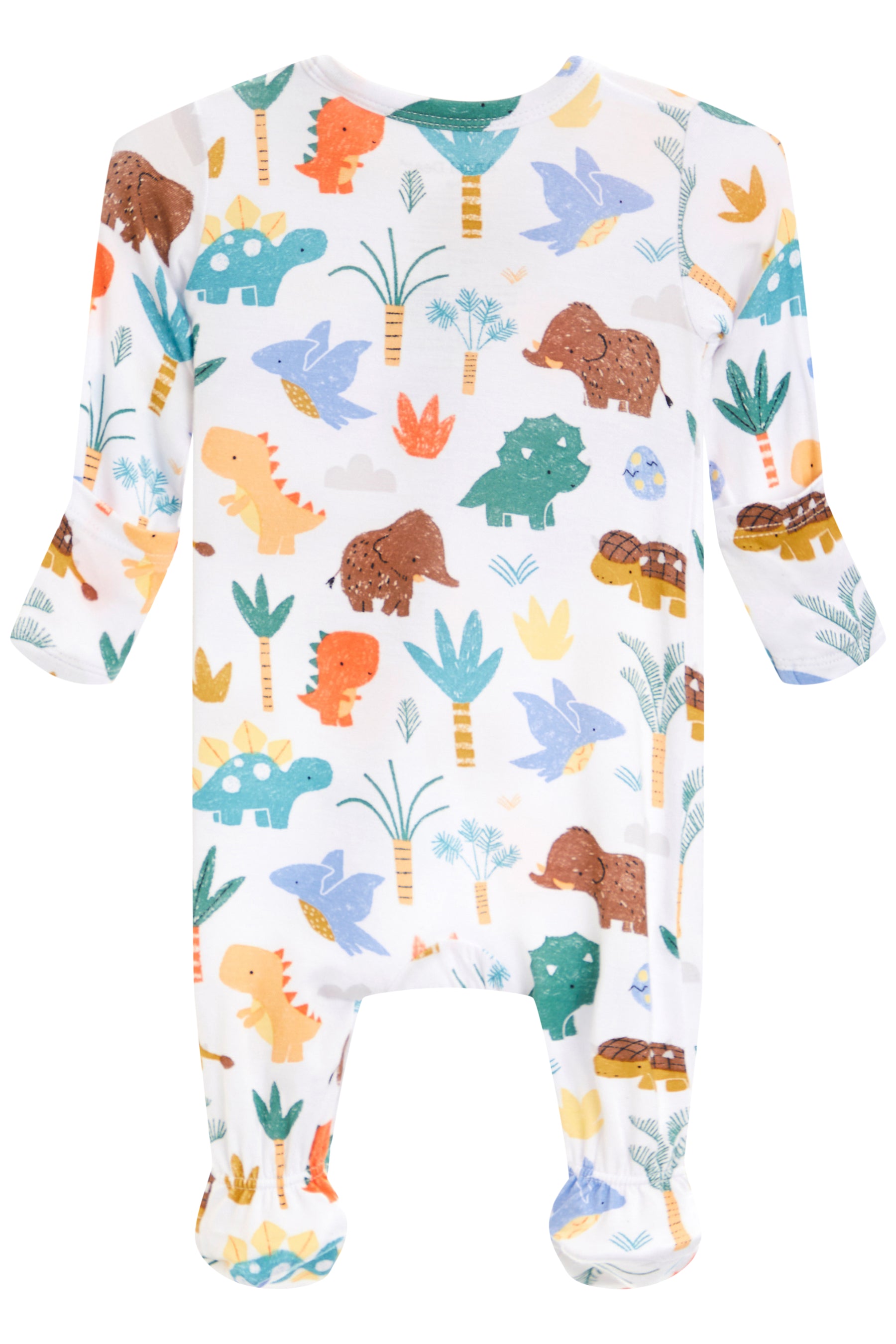 Cute Dino 2-Way Zipper Footie