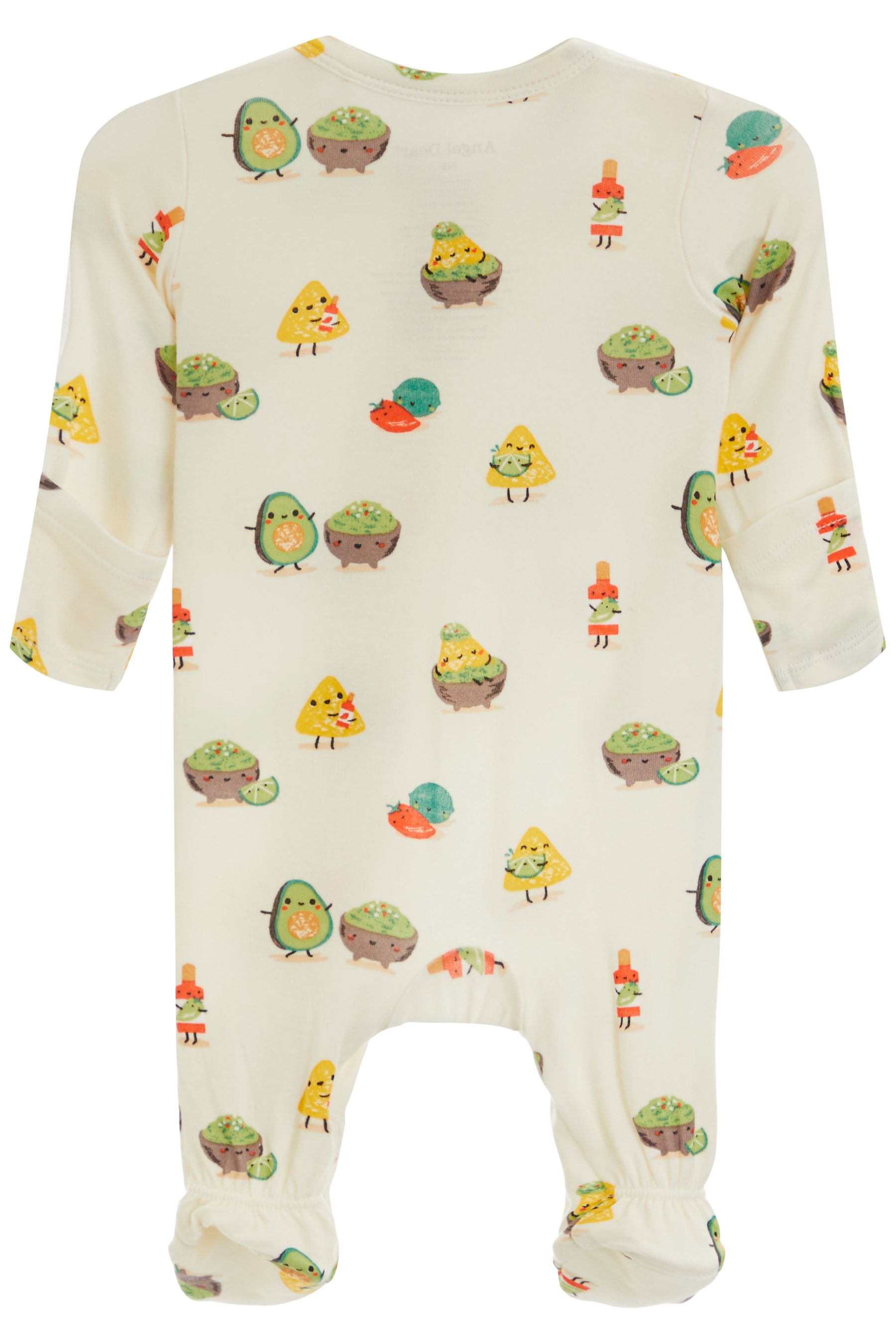 2-way Zipper Footie- Chips & Guac