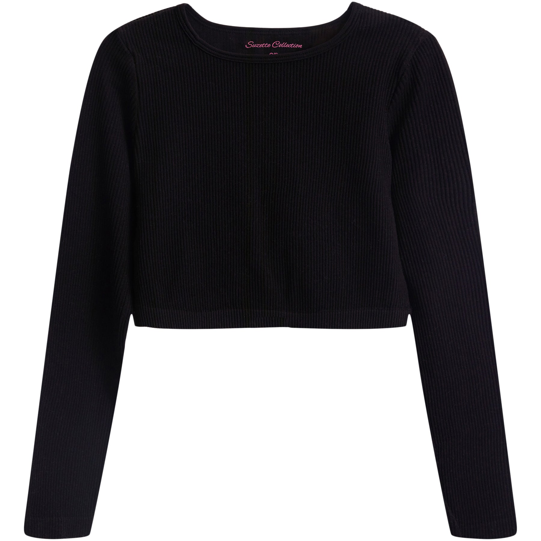 Long Sleeve Ribbed Crop Top