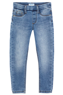 Basic Denim Pull On Pants