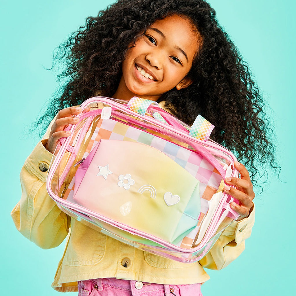 Ombre Checkered Cosmetic Trio