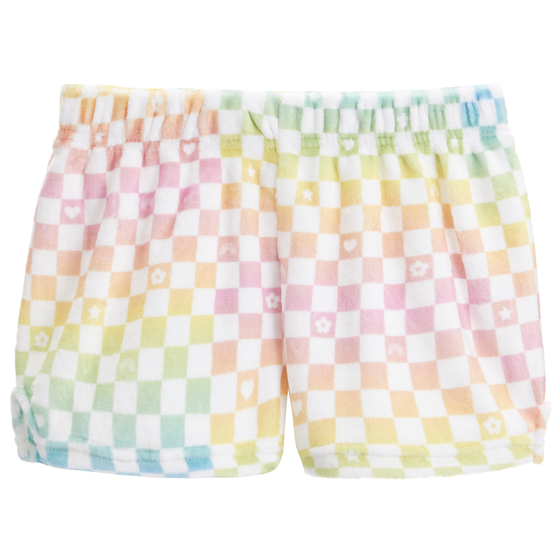 Ombre Checkerboard Plush Short