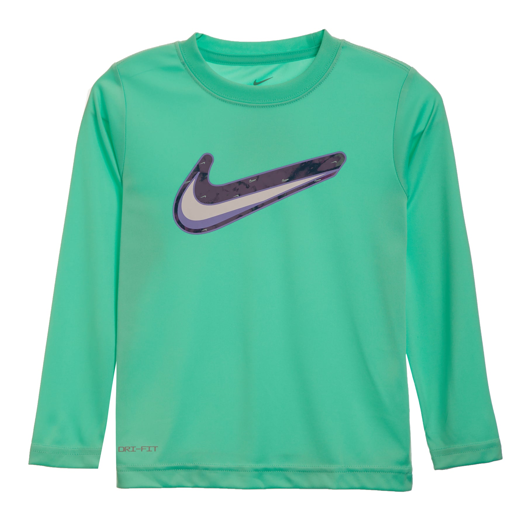 Dri Fit Textured Swoosh L/S Tee