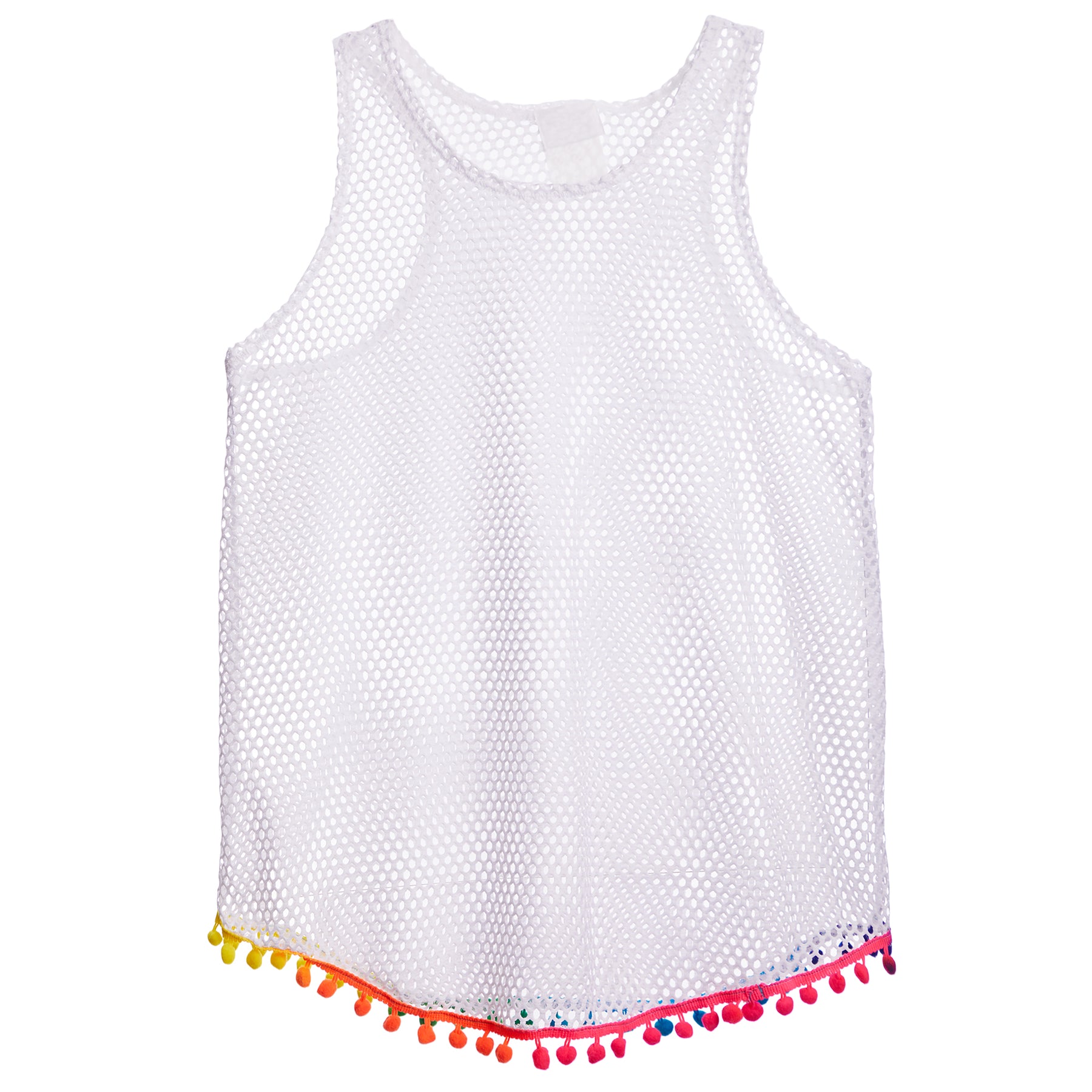 Crochet Cover Up with Poms