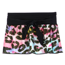 Multi Leopard Foil Cover Up Skirt