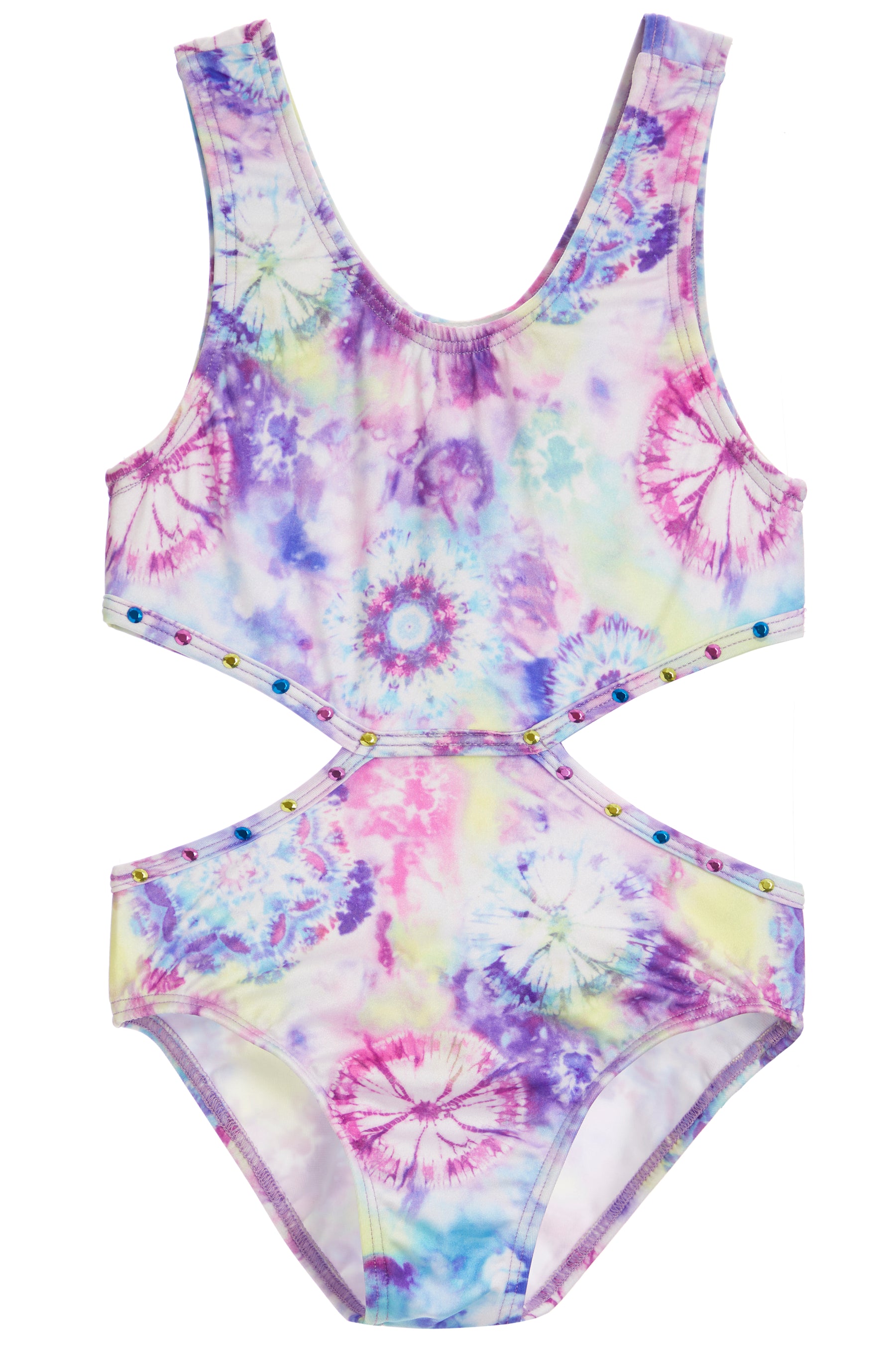 Tie Dye Cut Out 1Pc with Studs