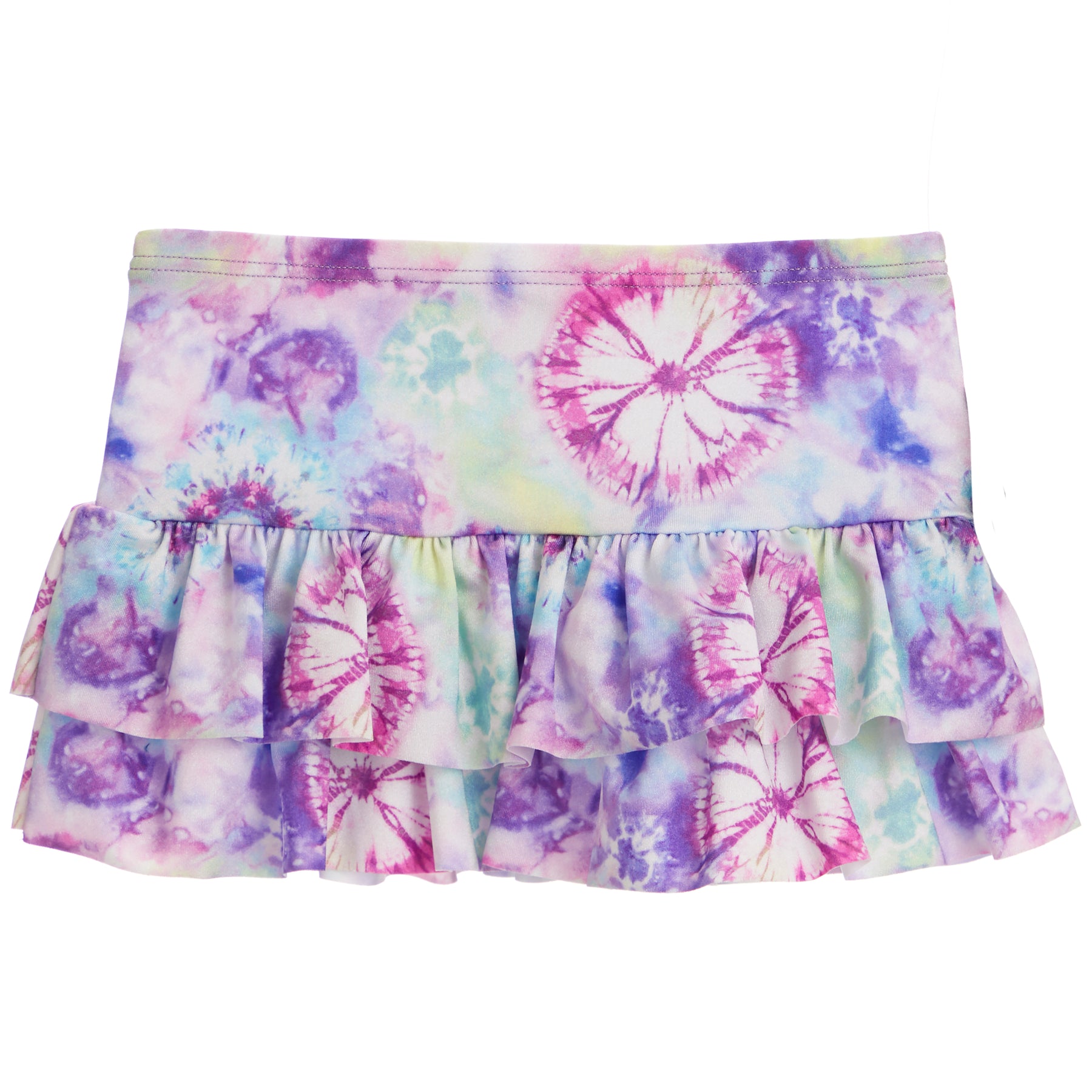 Tie Dye Ruffle Skirt Cover Up