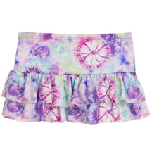 Tie Dye Ruffle Skirt Cover Up