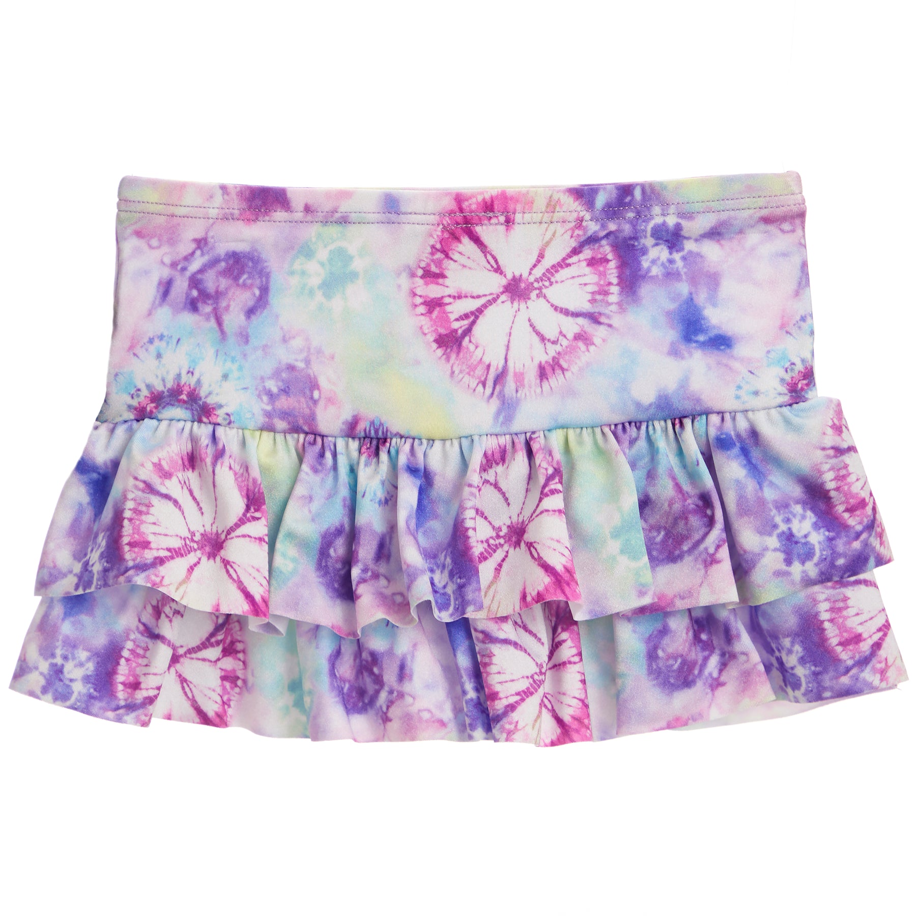 Tie Dye Ruffle Skirt Cover Up