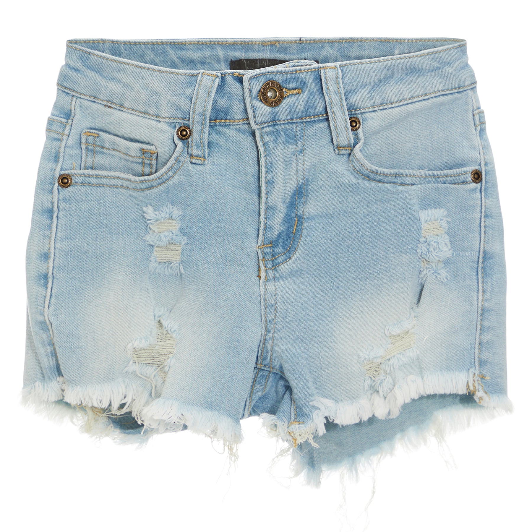 Destructed Denim Short