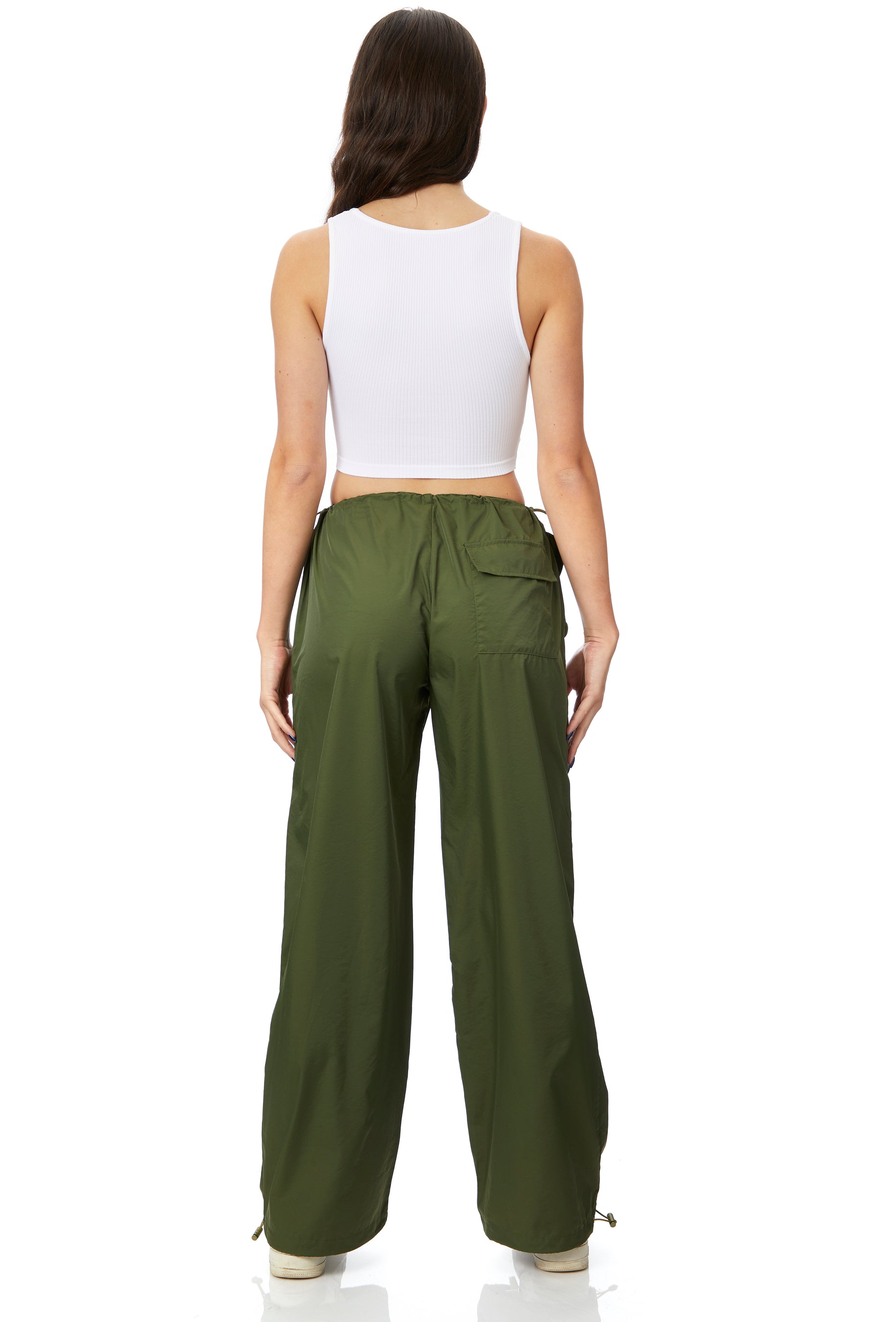 Ribbed V-Neck Crop Top