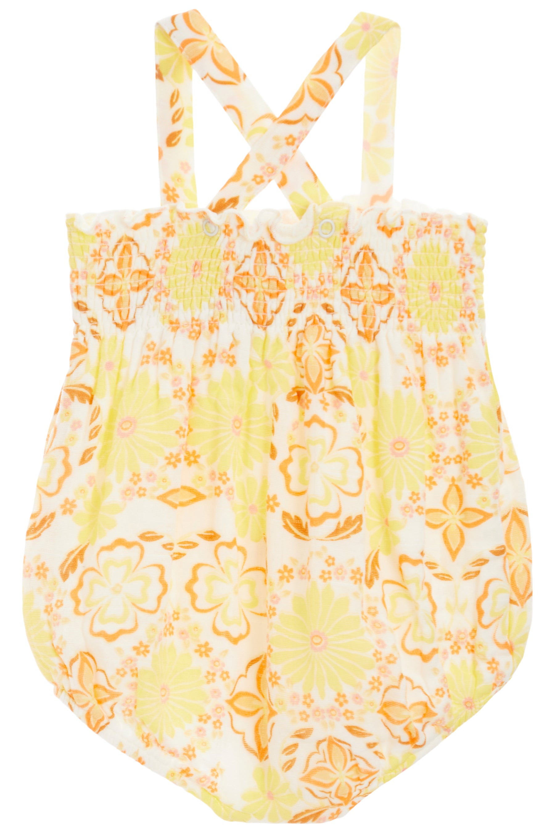 Smocked Sunsuit- Garden Surf Floral