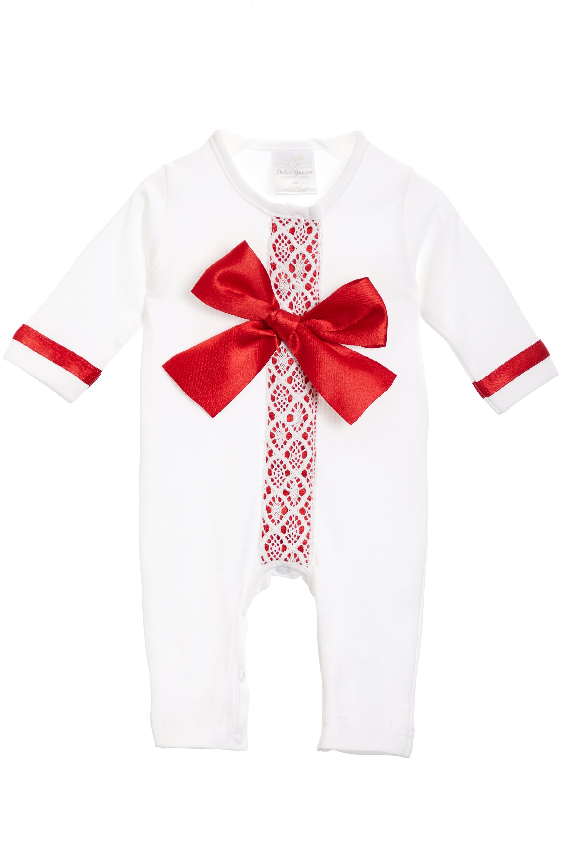 Coverall with Red Bow