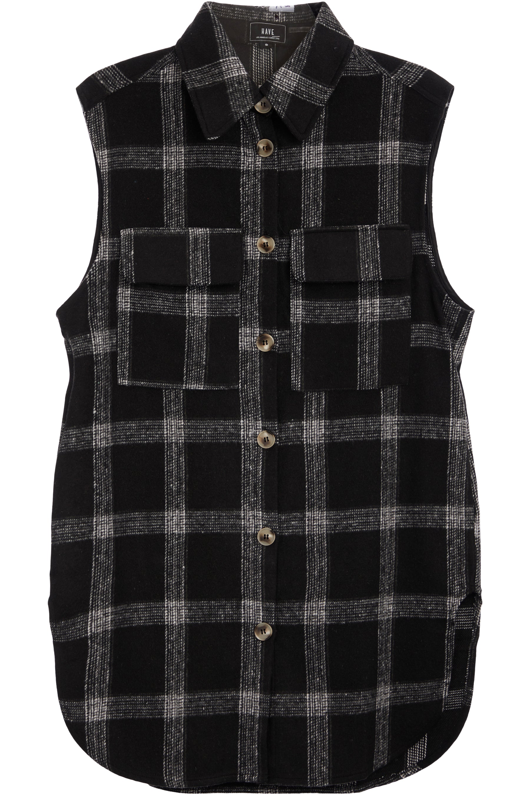 Long Plaid Vest