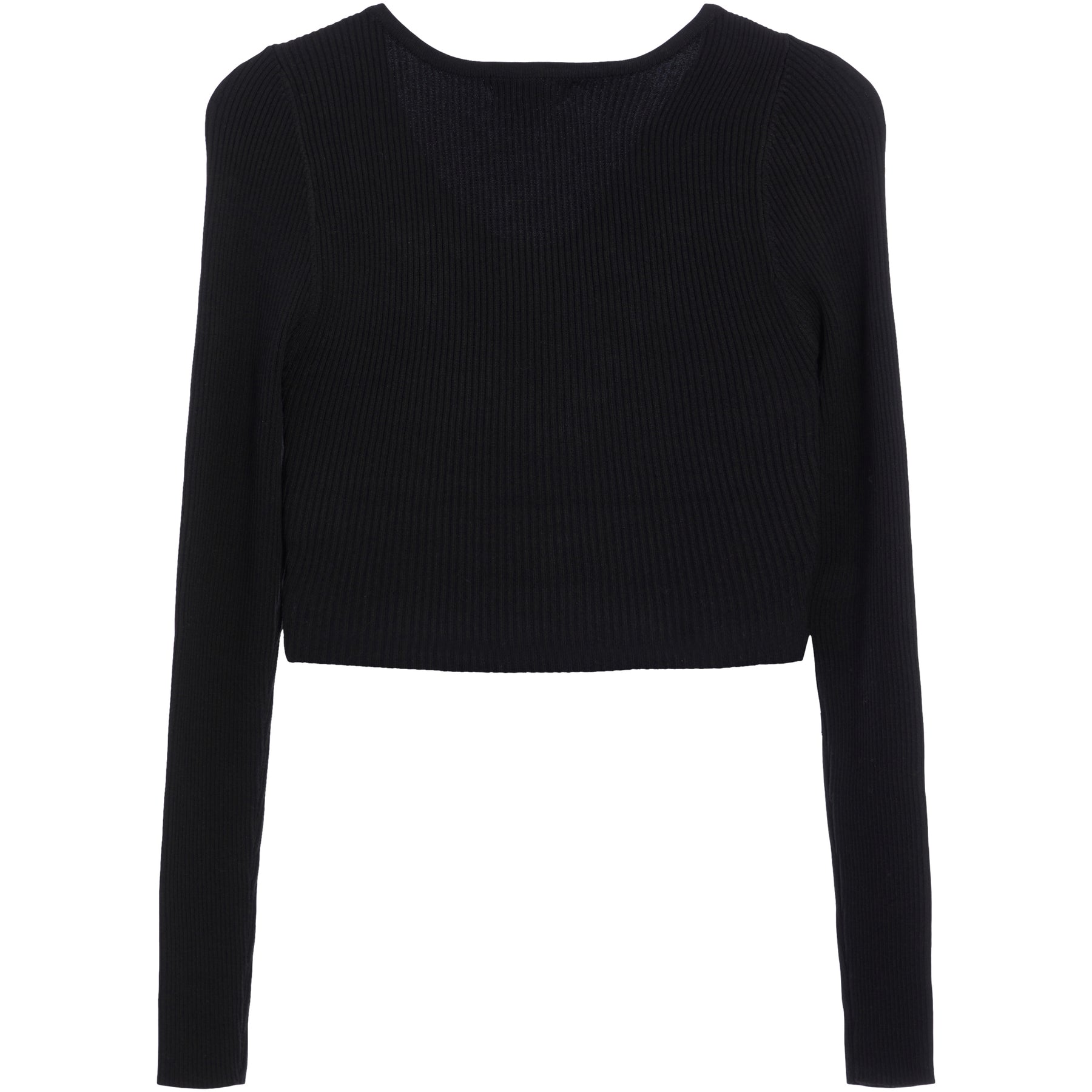 Cropped Knit Henley