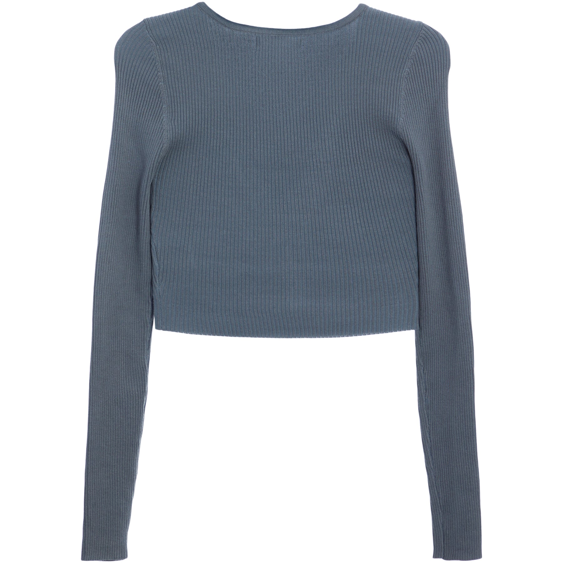 Cropped Knit Henley