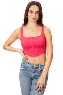 Ribbed Corset Top
