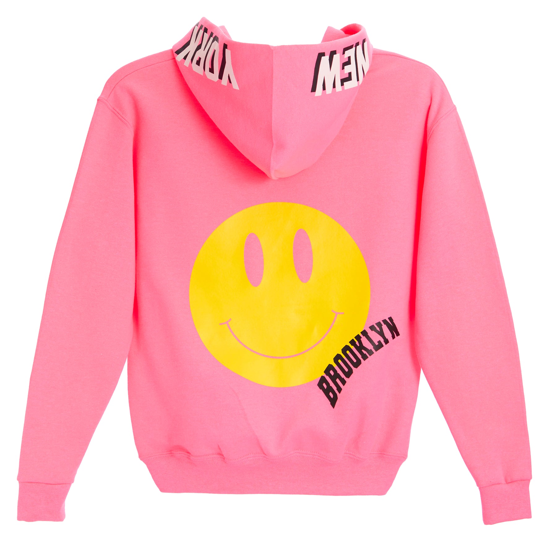 New York Smile Fleece Hooded Sweatshirt