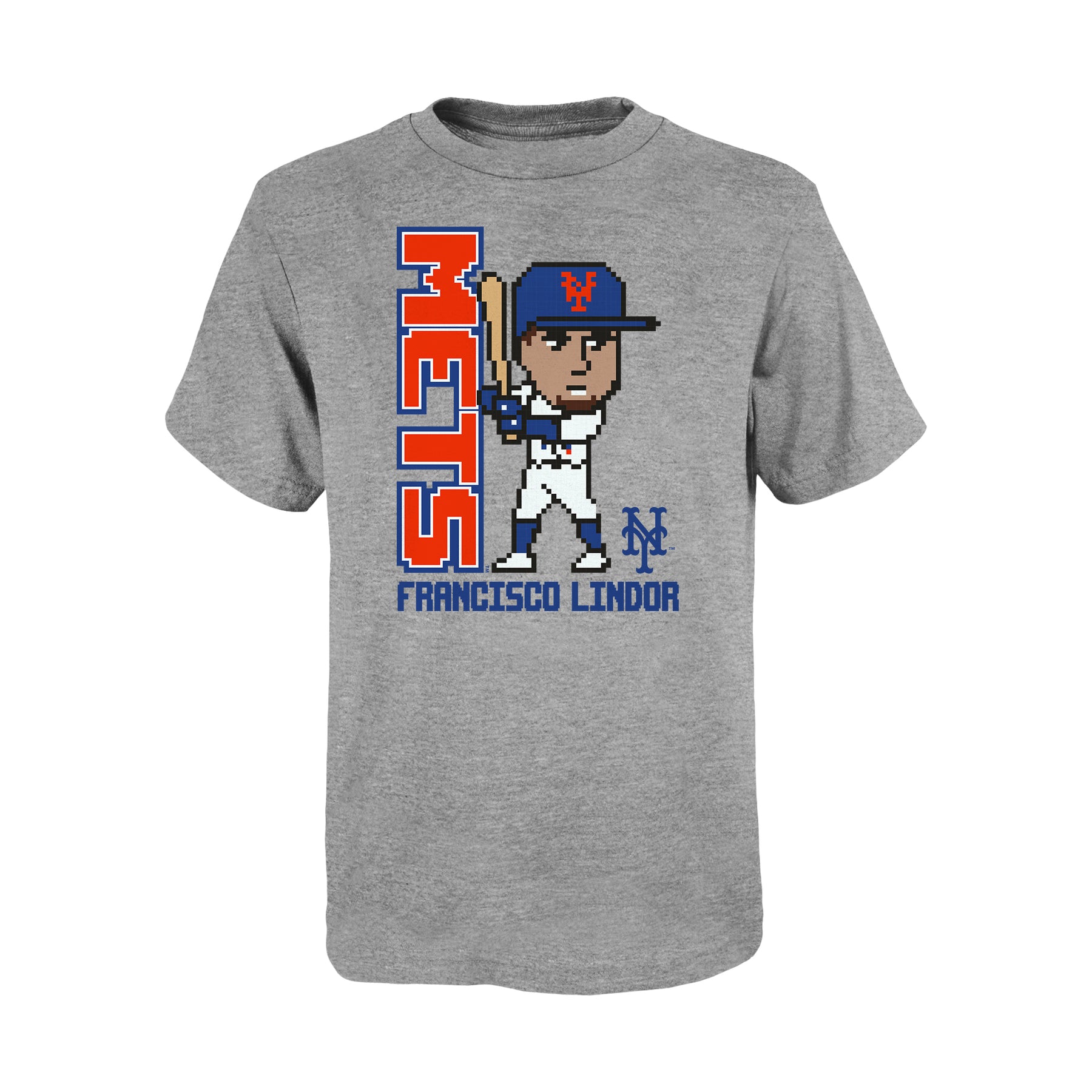 Francisco Lindor Mets -20 NLB Pixel Player 2.0 tee