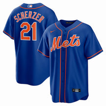 Scherzer/Mets Twill Player Finished Jersey