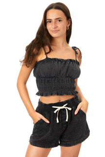 Washed Textured Smock Tank