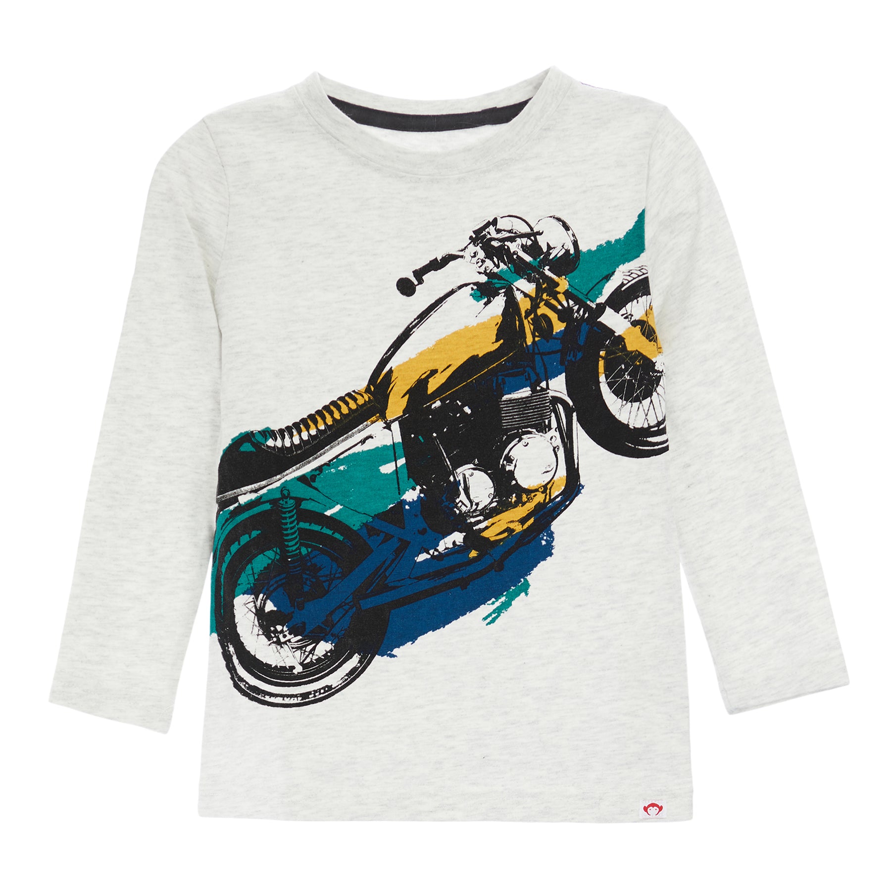 Motorcycle Tee Cloud Heather
