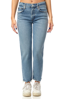Kye Mid Rise Straight Crop in Forseen