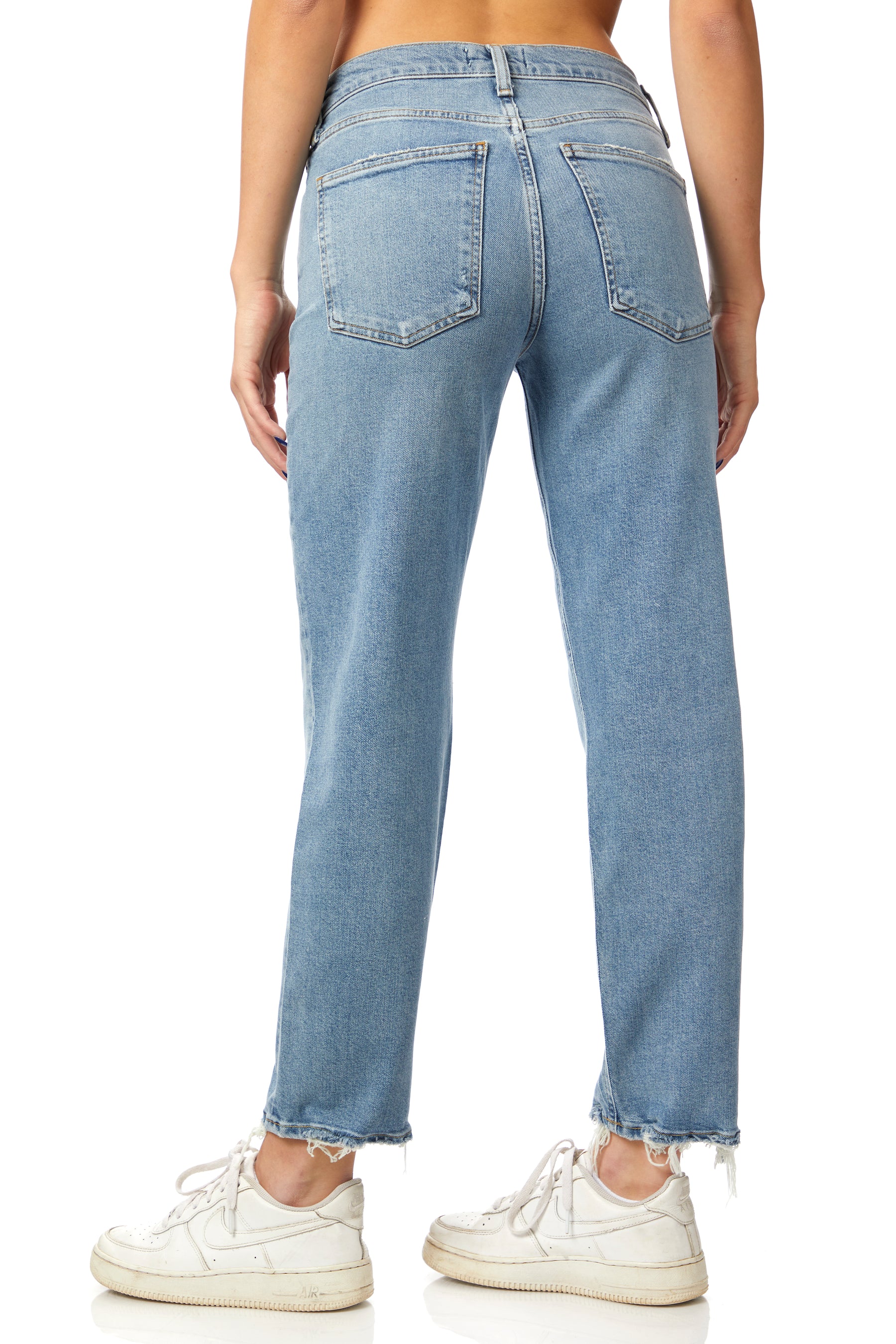 Kye Mid Rise Straight Crop in Forseen